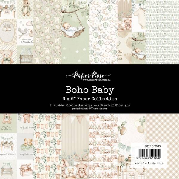 Paper Rose - 6 x 6 Collection Pack - Boho Baby