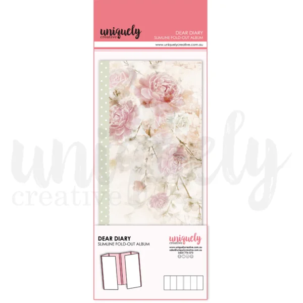 Uniquely Creative Slimline Fold Out Album – Dear Diary Collection