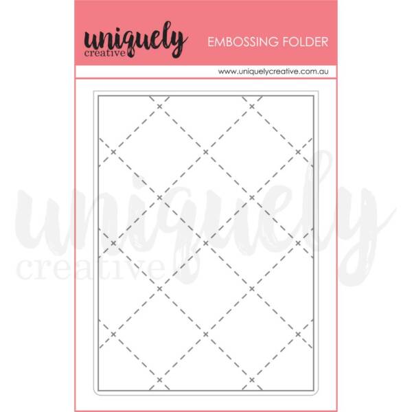 Uniquely Creative Embossing Folder - Quilted