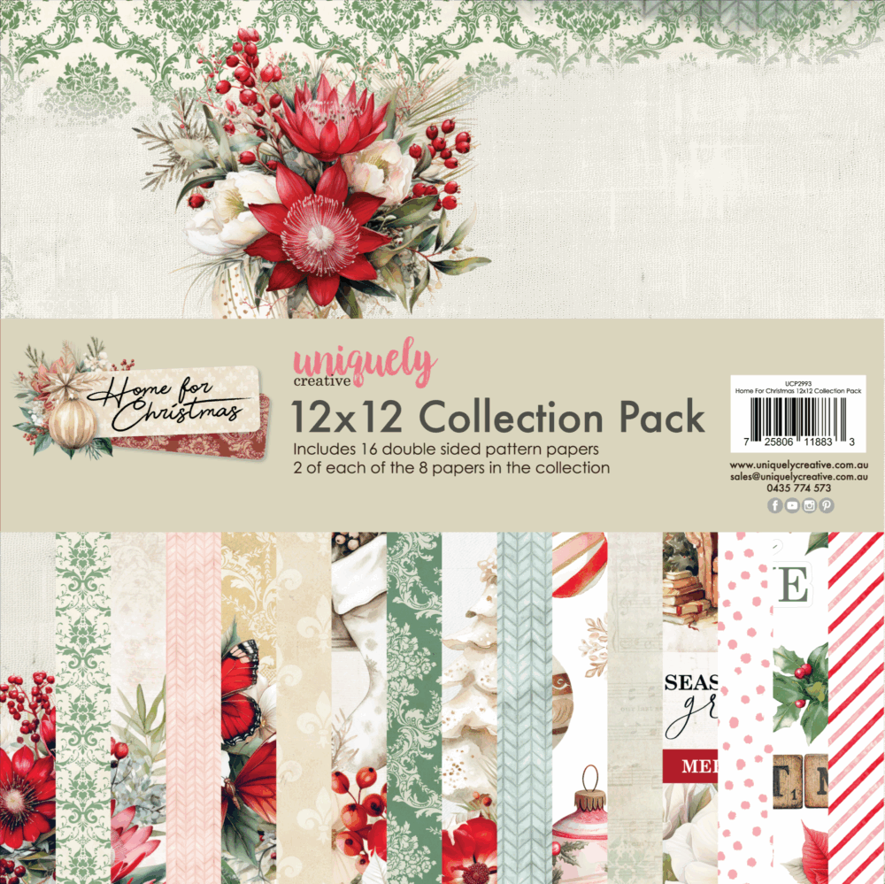 Uniquely Creative – 12x12 Collection Pack – Home for Christmas