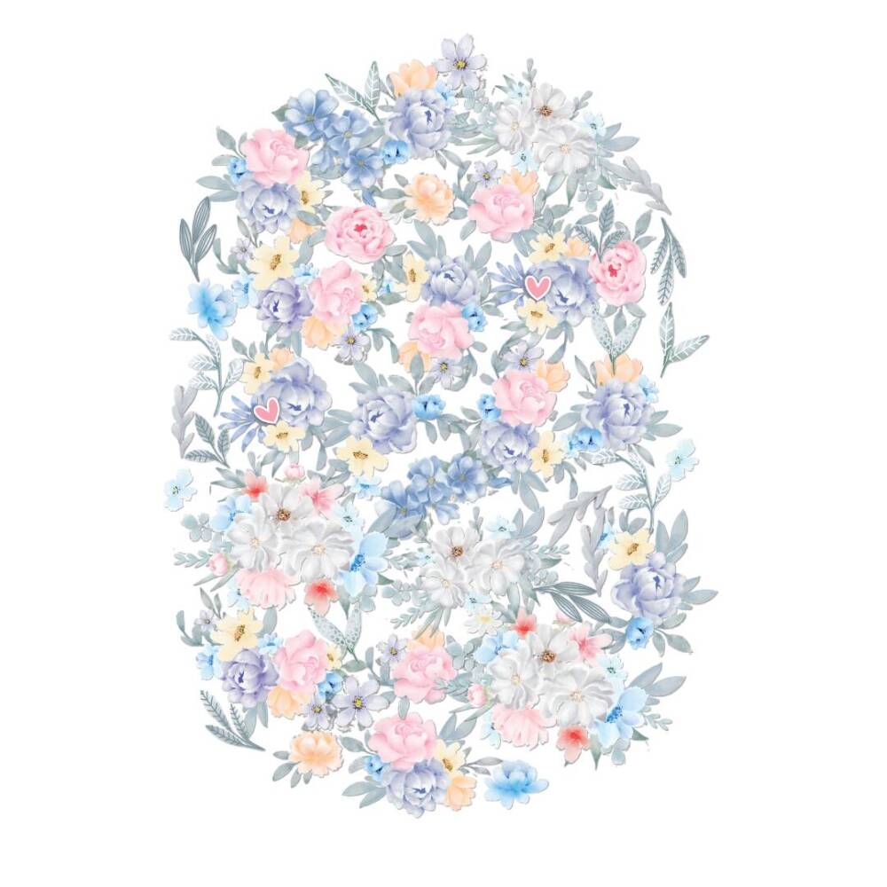 Uniquely Creative Heart & Soul Floral Creative Cuts – Pre-Cut Floral Ephemera