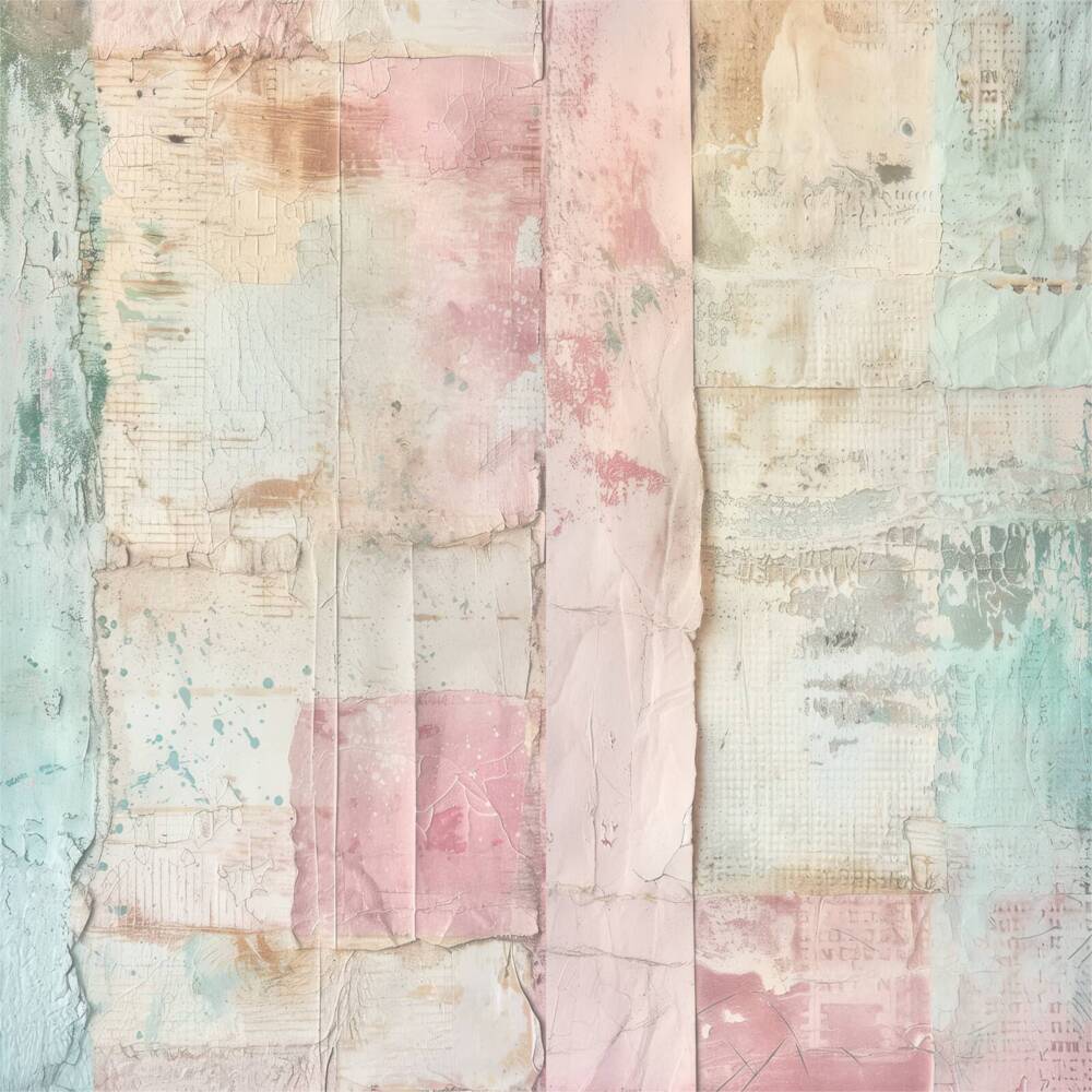 Back side of Daydream Hour 12x12 scrapbook paper showing pastel wash texture from Uniquely Creative’s Dressed in Daydreams collection.