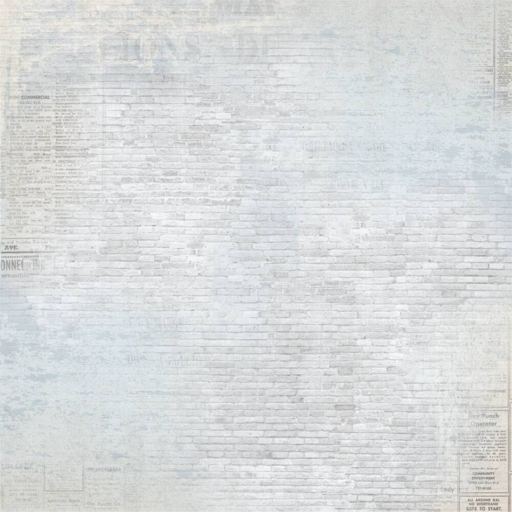 Back side of Wild Daisy scrapbook paper showing aged neutral texture from Uniquely Creative’s Dressed in Daydreams collection.