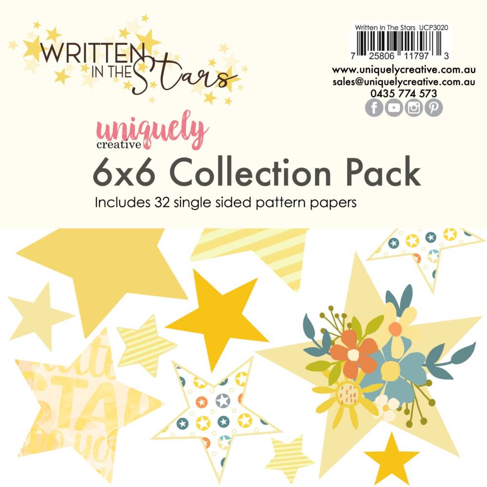 Uniquely Creative – 6×6 Collection Pack –  Written in the Stars