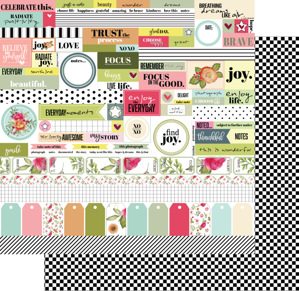 Uniquely Creative - 12x12 Paper - Mind Over Matter - Radiate Joy