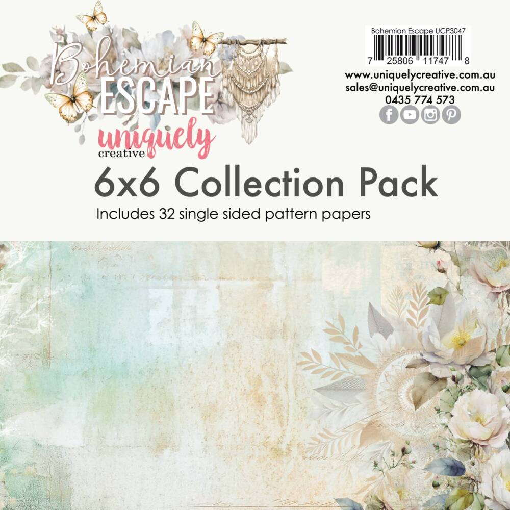 Uniquely Creative – 6×6 Collection Pack –  Bohemian Escape