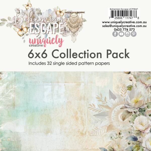 Uniquely Creative – 6×6 Collection Pack – Bohemian Escape