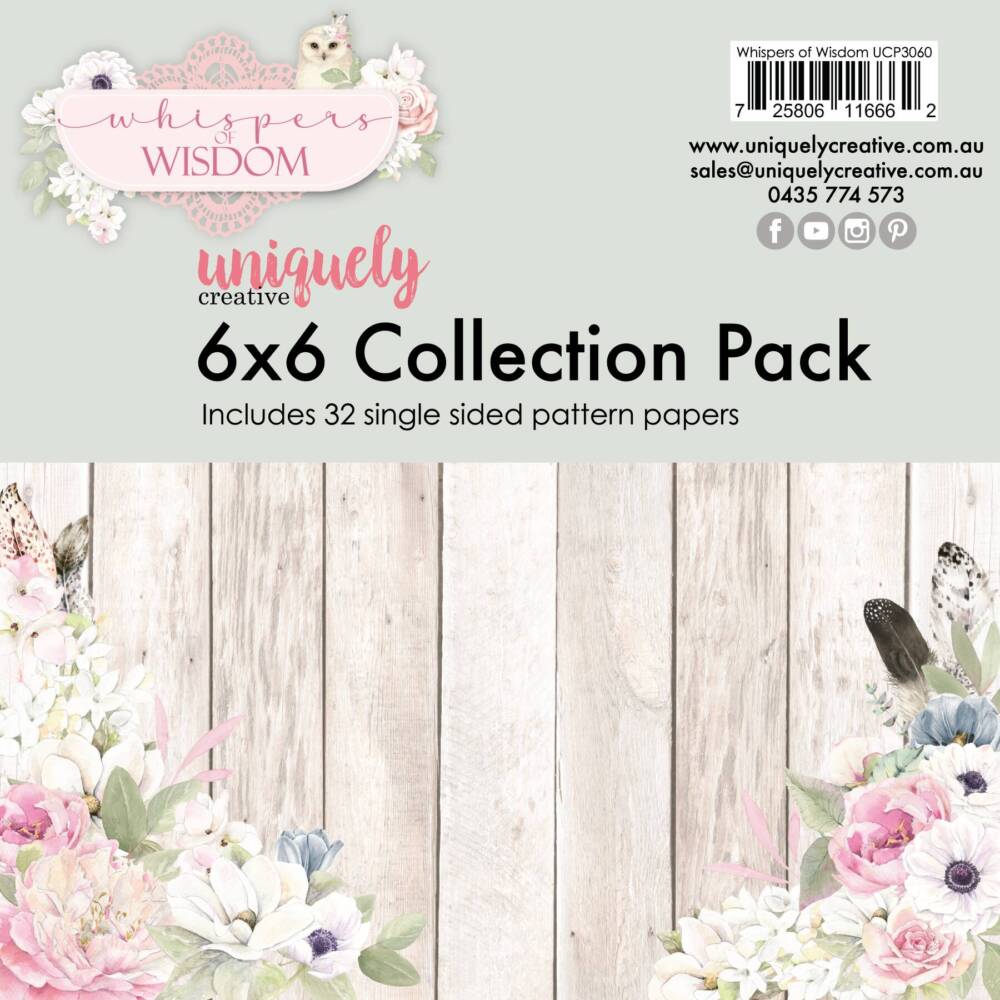 Uniquely Creative – 6×6 Collection Pack – Whispers of Wisdom