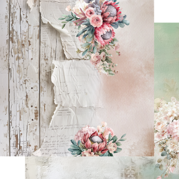 Uniquely Creative - 12x12 Paper - Paperbark Blooms - Banksia