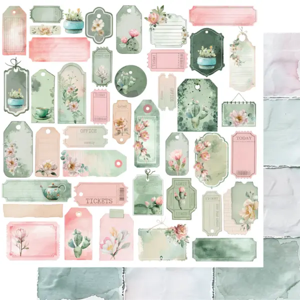 Uniquely Creative - 12x12 Paper - Tea & Tranquility - Garden Sanctuary