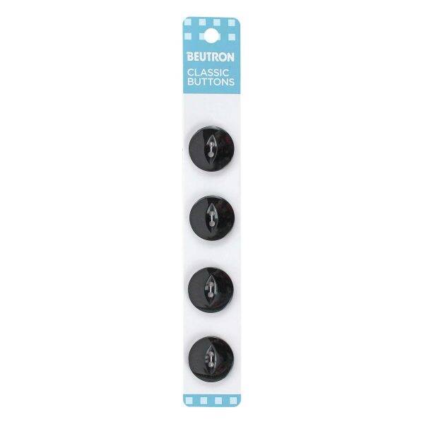 Beutron - Classic Buttons - 18mm Black