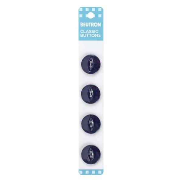 Beutron - Classic Buttons - 18mm Dark Navy