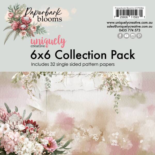 Uniquely Creative - 6×6 Collection Pack - Paperbark Blooms