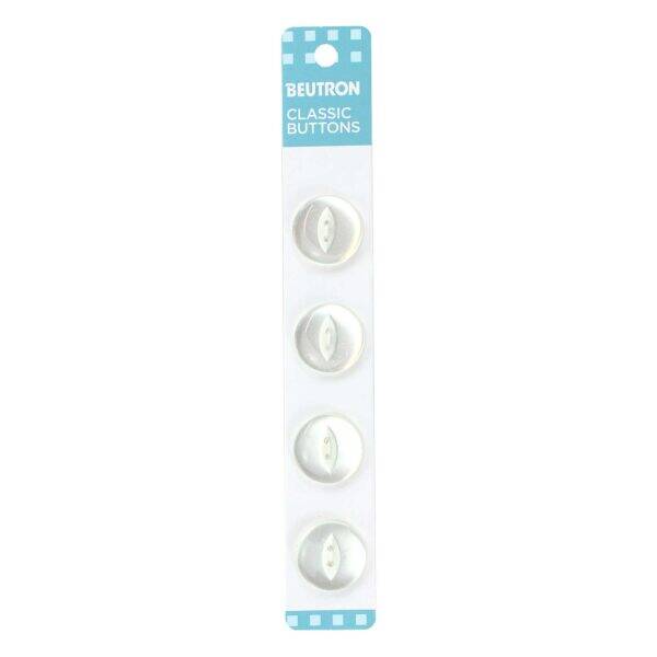 Beutron - Classic Buttons - 18mm White