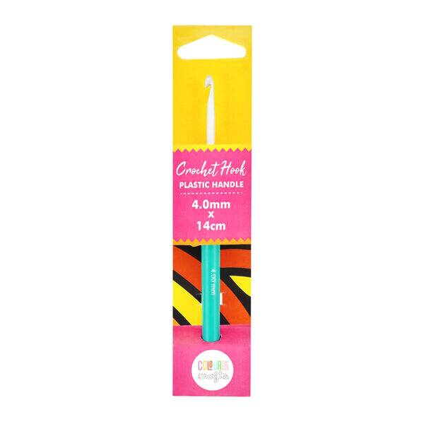 ColourMe Crafts - Plastic Handle Crochet Hook - 4.00mm