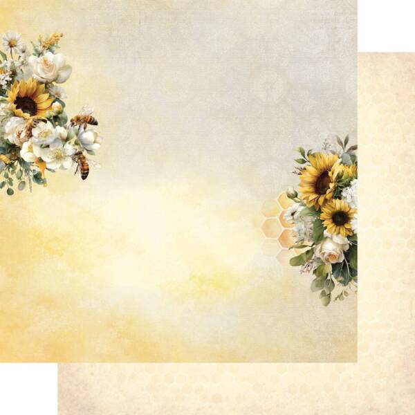 Uniquely Creative -12x12 Paper - Sweet As Honey - Sunday Garden