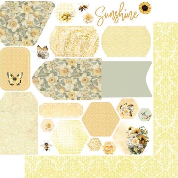 Uniquely Creative -12x12 Paper - Sweet As Honey - Picked Flowers