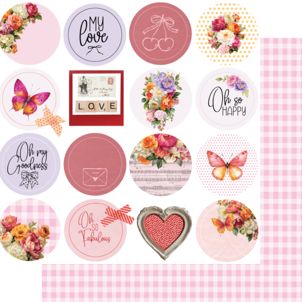 Uniquely Creative -12x12 Paper - Oh So Lovely - Oh Happy Days