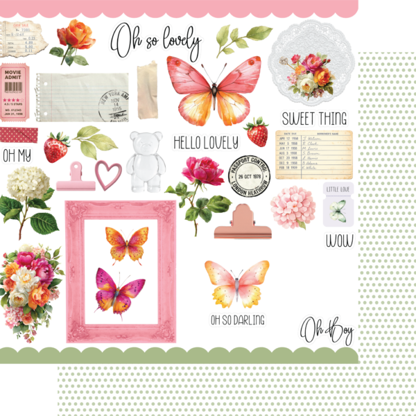 Uniquely Creative -12x12 Paper - Oh So Lovely - Oh My Darling