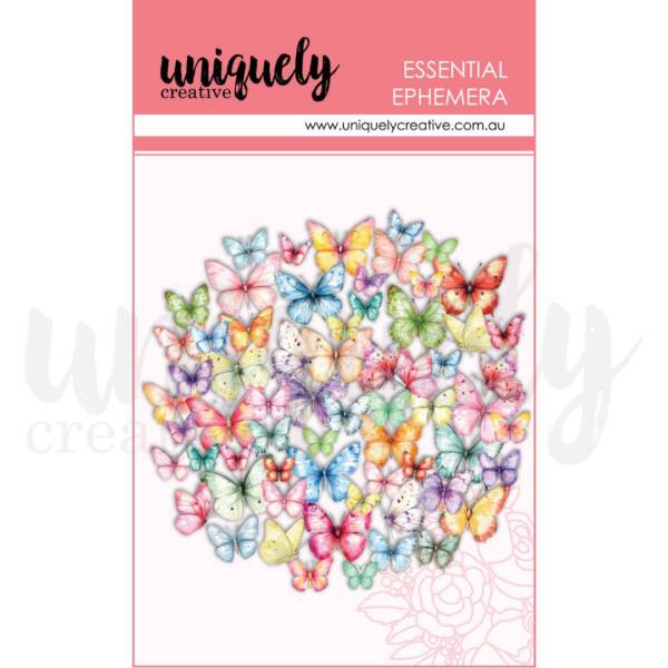 Uniquely Creative - Colourful Butterflies Ephemera