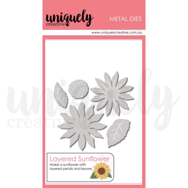 Uniquely Creative - Metal Die - Layered Sunflower