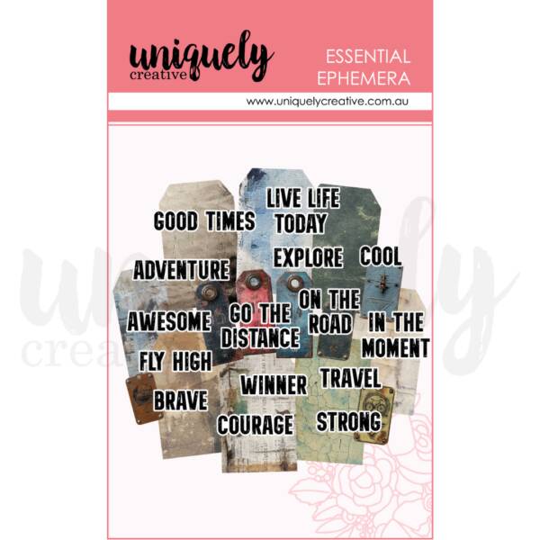 Uniquely Creative - Essential Ephemera - Grunge Tags & Titles